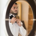 Miniatyrbillede 2 af 4: Ties etc Fløjls Sløjfer til Mænd - Overdimensioneret Sløjfe, Forbundet, Selvbinder & Justerbar til Bryllupper, Begivenheder & Fester Black