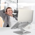 Miniatyrbilde 3 av 5: Bærbar PC-stativ for skrivebord, justerbar lengde, kjølestativ for bærbar PC, brettmontering, holder, heis, sammenleggbar, bærbar, universell, kompatibel, maks 17