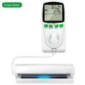 Miniatyrbillede 2 af 5: Wattmeter 230 V/16 A - Elforbrugsmåler - Stikkontakt til styring af energiforbrug - Energimålerstikkontakt med stort LCD-display