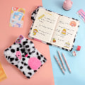 Miniatyrbillede 2 af 5: Plettet hundeplanlægger Fluffy Journal Notebook Hund hemmelig notesblok sød tegneserie hvalpeskrivebogsdagbog dagsorden