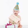 Miniatyrbild 2 av 5: Födelsedagshätta Glitterkonhatt Justerbar Tiara Hårband Glittrande Prinsessa Födelsedagshätta för Baby Flicka Pojke, Blå-2