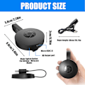 Miniatyrbilde 2 av 5: 2.4GHz Trådløs HDMI-adapter, 1080P WiFi-skjermmottaker, Støtter Miracast, Airplay, DLNA for Android, iOS, Windows, Mac, Streaming, TV, Monitor