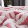 Miniatyrbillede 3 af 5: Tæppe Sofa Hyggeligt Tæppe - Varmt Sherpa Flannel Sofa Kast Tæppe, Tykt Sofa Tæppe Sofa Tæppe, Fluffy Tæppe til Sofa pink 150*200cm