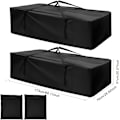 Miniatyrbilde 2 av 5: Set med 2 oppbevaringsposer, beskyttelsestrekk, puter, hageputer (173 x 76 x 51 cm)