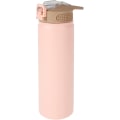 Miniatyrbild 1 av 5: 750 ml termosmugg med sugrör i rostfritt stål, termisk isolering, stor termosmugg, bärbar sportvattenflaska (rosa) Pink