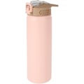 Miniatyrbillede 1 af 5: 750 ml termokande med sugerør i rustfrit stål, termisk isolering, stor termokop, bærbar sportsvandflaske (lyserød) Pink