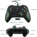 Miniatyrbillede 3 af 5: Kablet controller til Xbox One, Dual Vibration USB Xbox One kablet spilcontroller til Xbox One PC Windows 7/8/10 (sort)