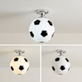 Miniatyrbillede 5 af 5: Fodbold Lampe LED Loftlys 220v E27 Fodbold Bar Club Loftlampe Kreativ Børneværelse Dreng Soveværelse Dekoration Lysarmatur basketball
