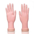 Miniatyrbild 4 av 5: Nagelträning hand - falsk hand för nagelkonst - Silikon Beige
