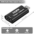 Pikkukuva 5 / 5: Ääni- ja videokaappauskortti, 1080p HDMI-USB-sovitin, kannettava Plug & Play -kaappauskortti