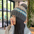 Miniatyrbilde 3 av 5: Strikket Beanie-lue for Kvinner Trendy Varm Strikket Lue Høst Vinter Fuzzy Kaldt Værs Beanies Utendørs Dame Skallelue, Grå