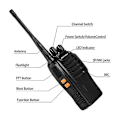 Miniatyrbillede 3 af 5: Genopladelige Walkie Talkies med Lang Rækkevidde, To-vejs Radioer med Ørestykker, 2-vejs Radioer UHF Håndholdt Transceiver Walky Talky