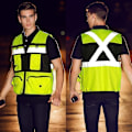 Pikkukuva 3 / 5: Heijastava turvaliivit - Monikäyttöinen heijastava turvaliivit - Vihreä (XL) xl