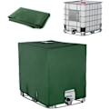 Miniatyrbilde 1 av 5: Deksel for 1000L IBC-tank, vanntankdeksel, regnvannsamlerlokk, 116 x 100 x 120 cm, grønn