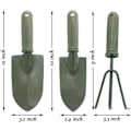 Miniatyrbilde 2 av 5: 3 i 1 Hageverktøy Spade for Graving Hagearbeid Spade for Plenplanting Legering Spade Plastikkhåndtak Anti-Slippery
