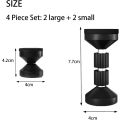 Miniatyrbilde 3 av 5: 4 stk justerbart gjengestang seng ramme anti-shake verktøy, svart justerbar hodegavl stabilisatorer for gjengestang seng ramme, justerbar 4,2-4,7 cm og 7,7-9 cm
