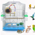 Miniatyrbillede 4 af 5: Fuglebur Vandflaske, 2 Stykker Fugle Automatiske Vandfoderautomater, Transparent Fugle Vanddispenser, Automatisk Vandautomat