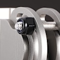 Miniatyrbilde 4 av 5: Selvlåsende M8.50 stk rustfritt stål låsemutter V2A A2 DIN 985 mutter Black M8