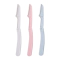 Miniatyrbillede 2 af 5: 3PCS Foldbar Dame Ansigtsbarber Øjenbryns trimmer Blad Anti-Scratch Razor Makeup Værktøjer Øjenbryns trimmer Ansigtsbarber til Kvinder (Farve: Blå)