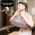 Miniatyrbilde 5 av 5: Barberingsforkle - Barberforkle, vaskbart skjeggtrimmerfanger, sammenleggbar ansiktshår fanger for menn, farsdagsgaver til menn, ektemann Gray