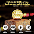 Miniatyrbilde 4 av 5: 1 pakke LED julekuler med solcellelys 1pc