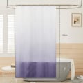 Miniatyrbillede 2 af 5: Bruseforhæng tekstil anti-skimmel vandtæt vaskbar badeforhæng lavet af polyesterstof hvid til akvamarin smal 120x200cm purple 120*200cm
