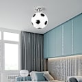 Miniatyrbillede 2 af 5: 20cm Fodbold Loftlampe - LED Loftlampe til Indendørs Bar, Børneværelse, Soveværelse black