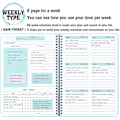 Miniatyrbilde 2 av 5: Ukentlig planlegger med vane tracker udatert 52 uker To Do List Notebook Spiral Ukentlig planlegger Notebook, Blå