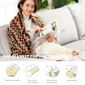 Miniatyrbild 5 av 5: Stickad filt med tofsar Houndstooth Boho Rutig gosig filt Stickad filt Överkast Släng filt Dekorativ filt för soffa säng yellow 127*180cm