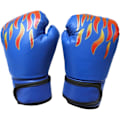Miniatyrbilde 1 av 5: 1 par Kickboxing barneboksinghansker for 3-8 år Fighting Bag Hansker Menn Blå Flamme