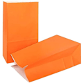 Miniatyrbillede 3 af 4: Orange Papir Festtasker (25cm x 13cm) 12 stk. - Perfekt til fester og begivenheder orange