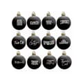 Svordomsfull Julgranskule-Bundle - 12-pack, 2024 Rolig Julgransprydnad Julkula-Ornament 25-26