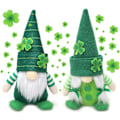 Miniatyrbild 1 av 4: Tomtar för St. Patrick's Day - Irländsk Grön Dvärg Leprechaun Plysch för Semester, Hem, Bord Shamrock Elf Dekorationer, 2 st