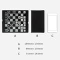 Miniatyrbillede 3 af 5: Mini Foldbar Pung Type Magnetisk Skak Lommespil