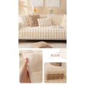 Miniatyrbild 1 av 5: Kanin Plysch Soffa Överdrag L Form 1/2/3/4 Sits Soffa Överdrag Hörnsoffa U Form, 2023 Ny Universal Halkskydd Soffa Skydd, Super Mjuk Soffa white 70*180cm