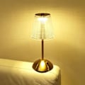 Miniatyrbillede 1 af 5: Led-bordlampe, trådløs genopladelig bordlampe, 3 farvetilstande og dæmpbar LED-touchlampe