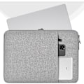 Miniatyrbillede 2 af 5: 13 tommer bærbar computer sleeve taske til MacBook Air 13,6 tommer M2 Chip, Samsung Galaxy 13,3, DELL Latitude 13,-resistent computer taske - lysegrå