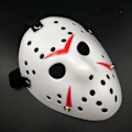 Pikkukuva 3 / 5: Naamio Halloween-asu Kauhunaamio Cosplay-asu Naamiojuhlat Naamiaiset Rekvisiitta Naamio Valkoinen ja punainen
