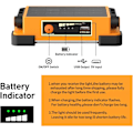 Miniatyrbilde 4 av 5: Solar Oppladbar LED Spot, 4 Moduser Oppladbar LED Utendørslys, Vanntett Bærbar Arbeidslys for Camping, Hage, Fiske [Energiklasse E]
