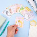 Miniatyrbillede 5 af 5: Sødt Dyre Sticky Notes, 8 Pak Kawaii Dyre Selvklistrende Noter Tegneserie Markører Flag Søde Former Selvklistrende Memo
