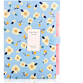 Pikkukuva 1 / 5: Laajennettava Expanding File, Expanding File Folder A4, Expanding File Organiser 6 taskulla, Filing Folder Organiser, Floral Printed Folders, Sininen Blue