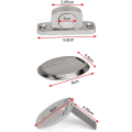 Pikkukuva 2 / 5: Vahva magneettinen ovenpysäytin Metalliovenpysäytin Raskaan ovenpysäytin 3M:n itseliimautuvilla piilokiinnitysruuveilla Lattiaan asennettava (hopea) Silver