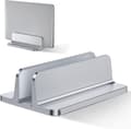 Vertikal Laptop Stativ, Aluminium Laptop Stativ, Justerbart Skrivbords Laptop Stativ, Silver silver