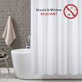 Miniatyrbilde 2 av 5: Dusjforheng Mugg og Muggbestandig Solid White, 180 x 180 cm (71 x 71 tommer) | 100 % polyester