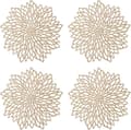 4-pack Placemats, Ihåliga Runda Placemats, Runda Placemats Plast