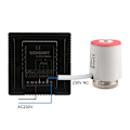Miniatyrbillede 2 af 5: Gulvvarme Touch Button Varmetermostat, Energibesparende og nem at bruge AC230V 10A til gulvvarme Sort
