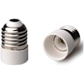 Pikkukuva 1 / 5: 2 kpl E27-E14-kanta-adapteria LED-lampuille ja pienikulutukselle