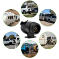 Miniatyrbillede 5 af 5: 13-polet til 7-polet adapter til trailer 13-polet stik til bil trailer-traktor-campingvogn-cykelholder