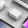 Miniatyrbilde 2 av 4: Veggadapter for, Hurtiglader for iPhone 15/14/14Pro/14 Pro Max/14 Plus 13 12 11 XS MAX XR X, 20W USB C Plugg med 2M Kabel