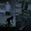 Pikkukuva 4 / 5: LED-valohihna, heijastava LED-juoksuhihna, säädettävä vilkkuva LED-turvallisuusjuoksuranneke (4 kpl) Blue